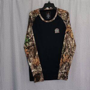 Realtree Camo Ocean + Coast Long Sleeve Performance Shirt XL Men's